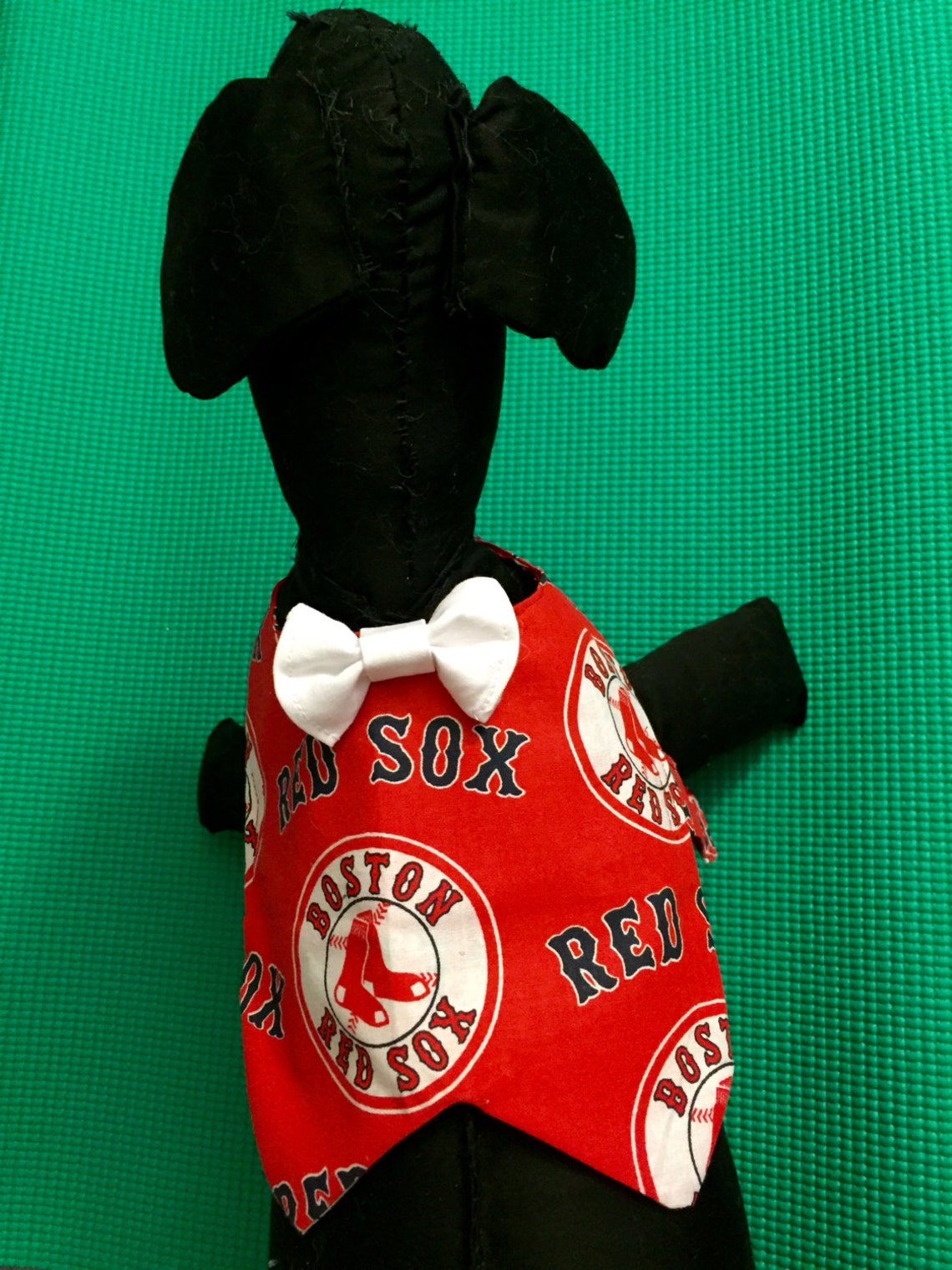 Red Sox Dog Vest and Bowtie Boston Red Sox Pet Vest MLB Dog Etsy