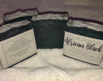 All Natural African Black Soap,Handmade All Natural Soap,Plant Based Soap,Handcrafted Soap,Handmade Soap,Vegan Soap,Essential Oil Soap