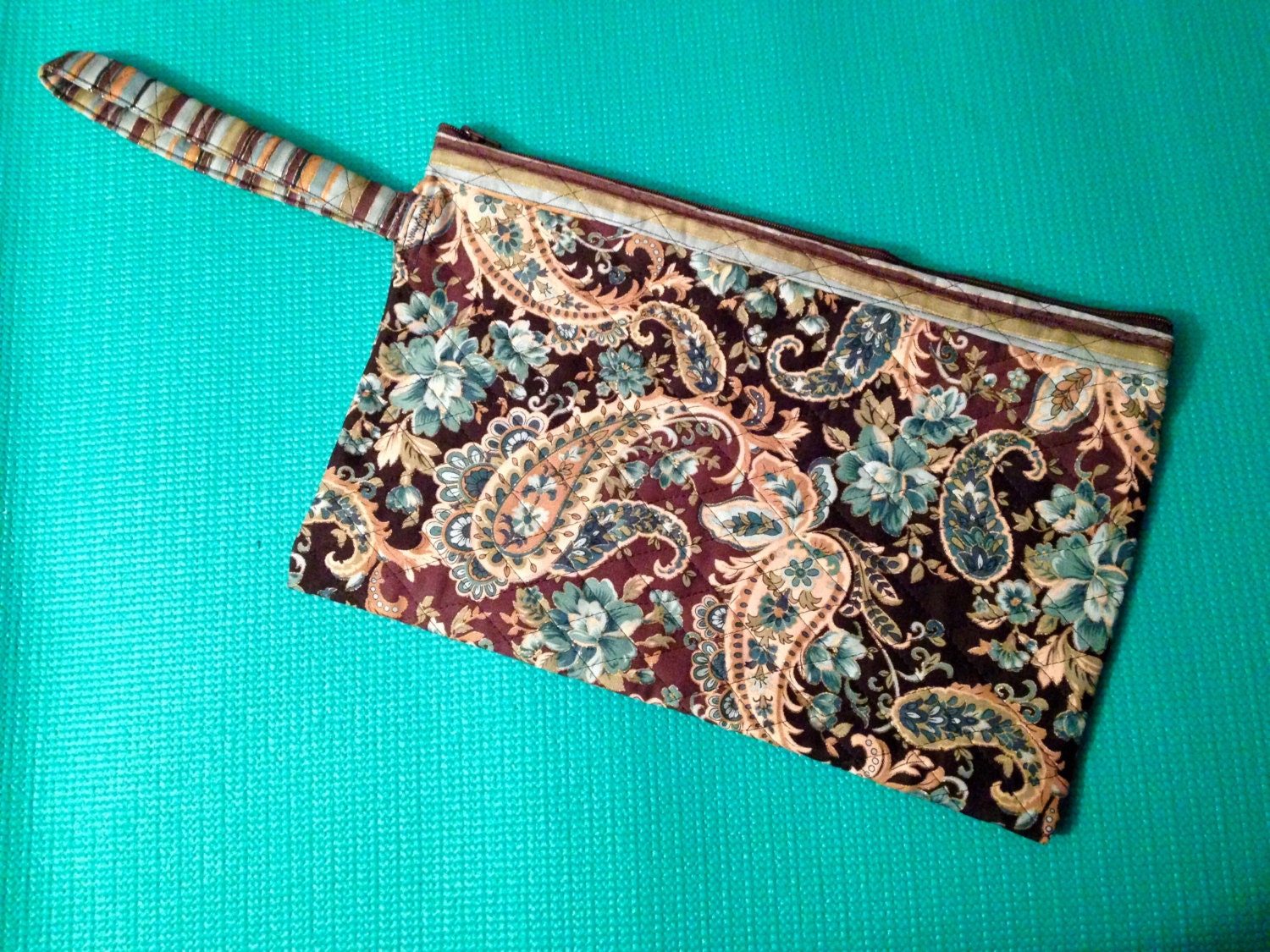 Quilted Clutch Bag With Wrist Strap Clutch Purse Strap Etsy