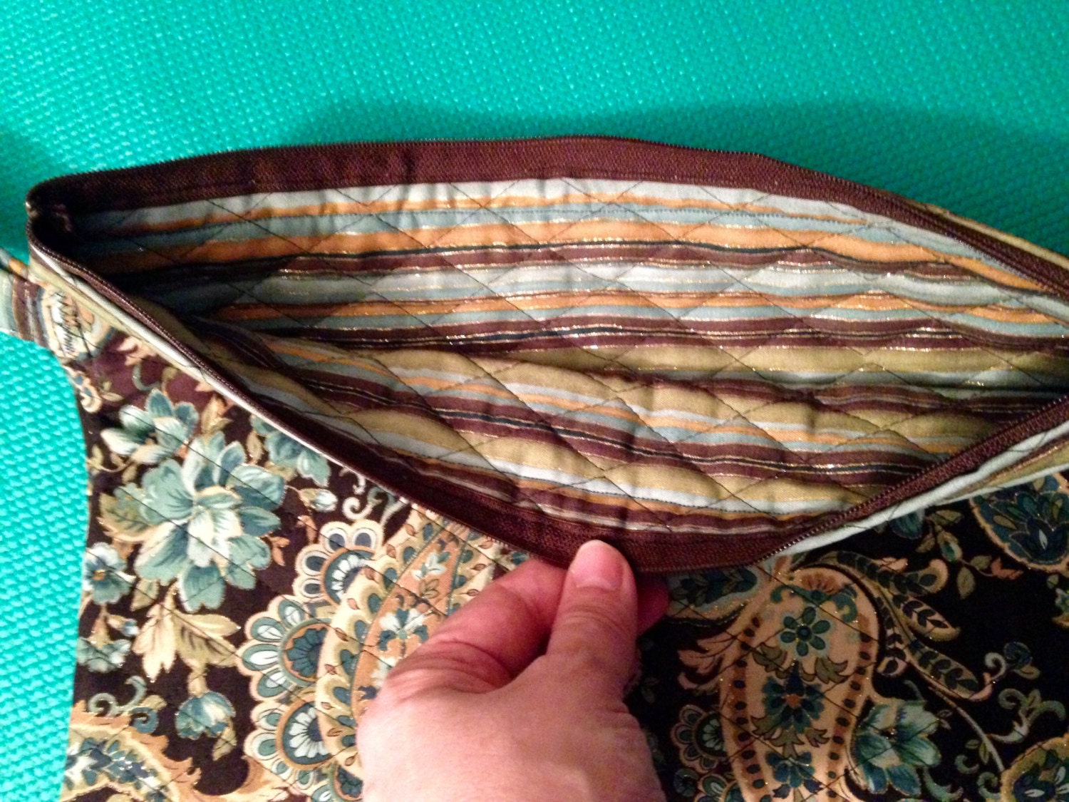 Quilted Clutch Bag With Wrist Strap Clutch Purse Strap Etsy