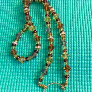 Beaded Eyeglass Chain, Eyeglass Holder, Reader&#39;s Chain, Eyewear Accessories, Rhinestone Eyeglass Chain, Earthtones Eyeglass Chain, Beaded