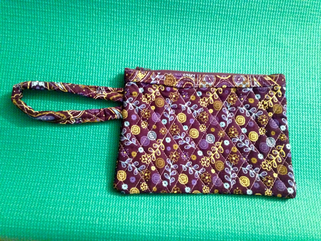 quilted wristlet