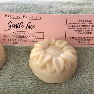 All Natural Gentle Face Soap,Handmade All Natural Soap,Plant Based Soap,Handcrafted Soap,Handmade Soap,Vegan Soap,Essential Oil Soap