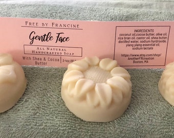 All Natural Gentle Face Soap,Handmade All Natural Soap,Plant Based Soap,Handcrafted Soap,Handmade Soap,Vegan Soap,Essential Oil Soap