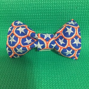 4th of July Dog Bow Tie, Patriotic Dog Bow Tie, Patriotic Cat Bow Tie, Independence Day Pet Bow Tie, Pet Bow Tie, Stars Pet Bow Tie