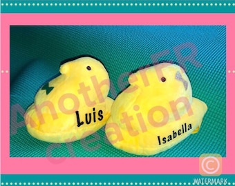 Marshmallow Chick Plush,Yellow Chick Plushie,Easter Plushy,Marshmallow Chick Stuffed Animal,Personalized Stuffed Chicks,Personalized Plush