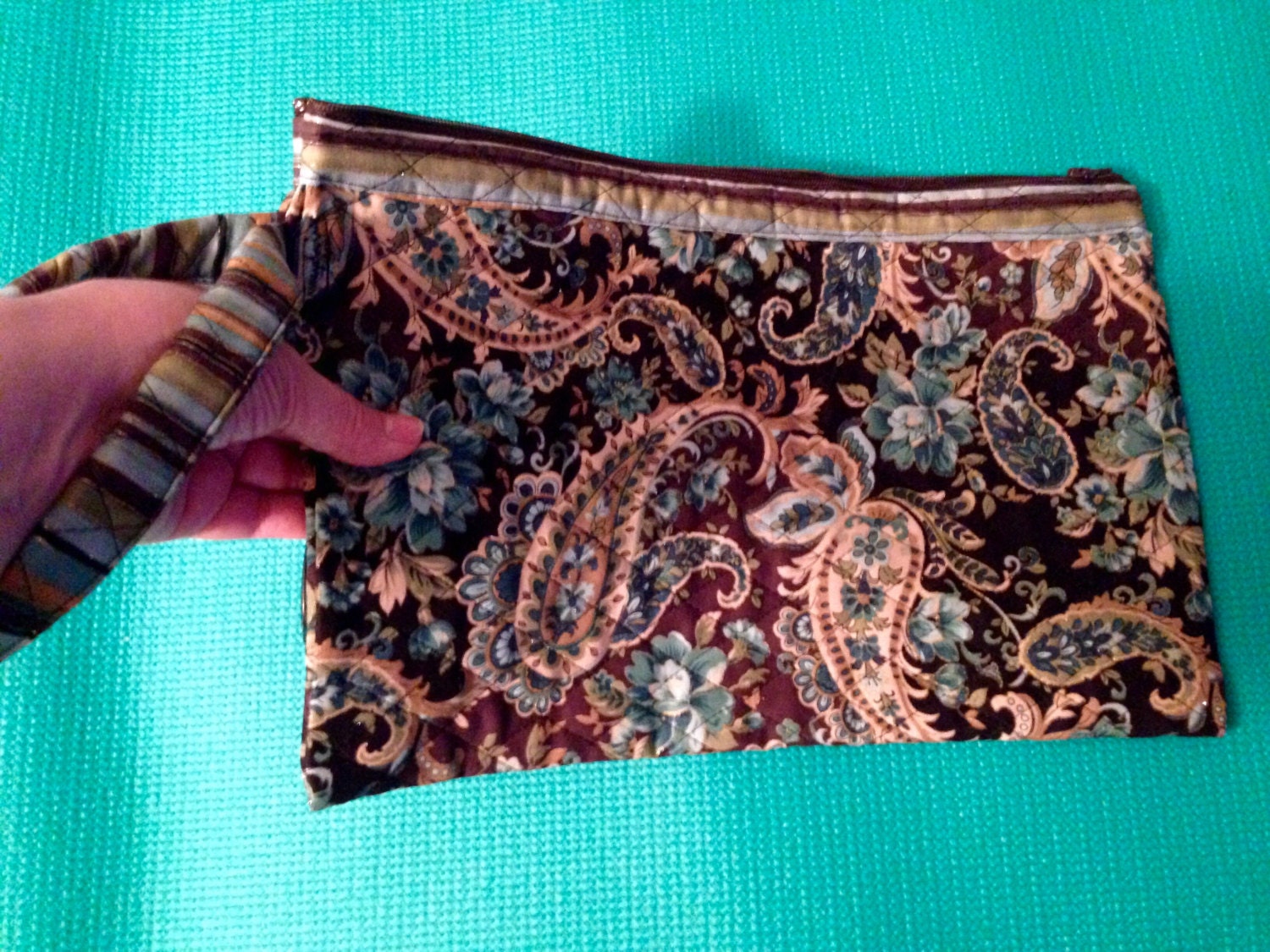 Quilted Clutch Bag With Wrist Strap Clutch Purse Strap Etsy