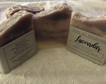 All Natural  Lavender Soap,Handmade All Natural Soap,Plant Based Soap,Handcrafted Soap,Handmade Soap,Vegan Soap,Essential Oil Soap