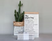 Le Sac en papier, french paper bag for planters and storage