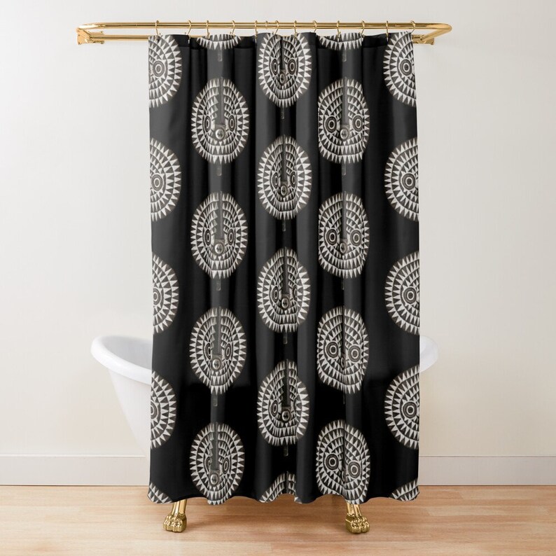 African Art Shower Curtain Featuring Exclusive Bobo Bwa Etsy