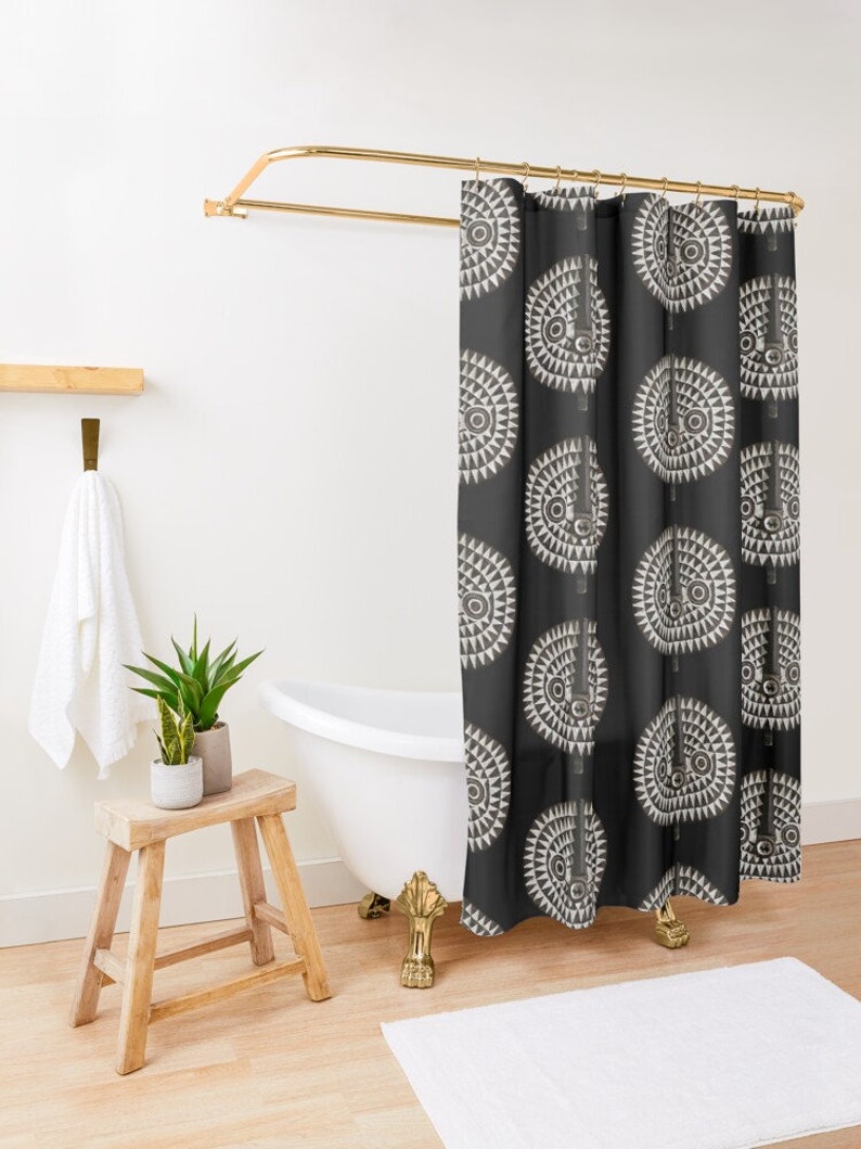 African Art Shower Curtain Featuring Exclusive Bobo Bwa Etsy