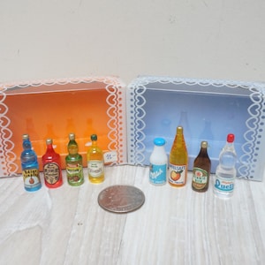 30 Uds./50 Uds. Mini Botellas Bebida Decoración Casa Muñecas - Temu Mexico