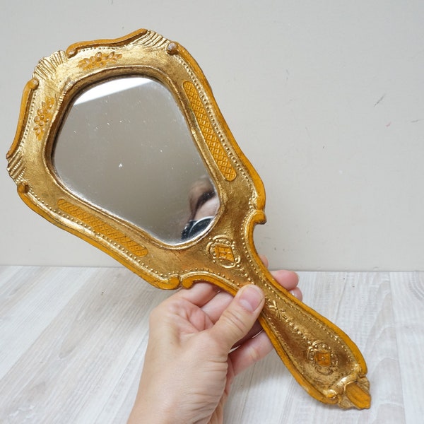 Hand Held Mirror Etsy