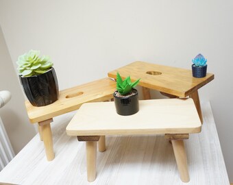 * 50s Kidney tableflower stoolflower bench with brass feet *