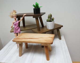 * 50s Kidney tableflower stoolflower bench with brass feet *
