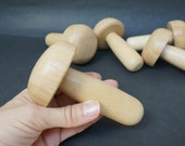 Wooden darning Mushroom sewing tool Folk boletus shape made in Lithuania handmade Vintage style primitive sock mending repair device darner