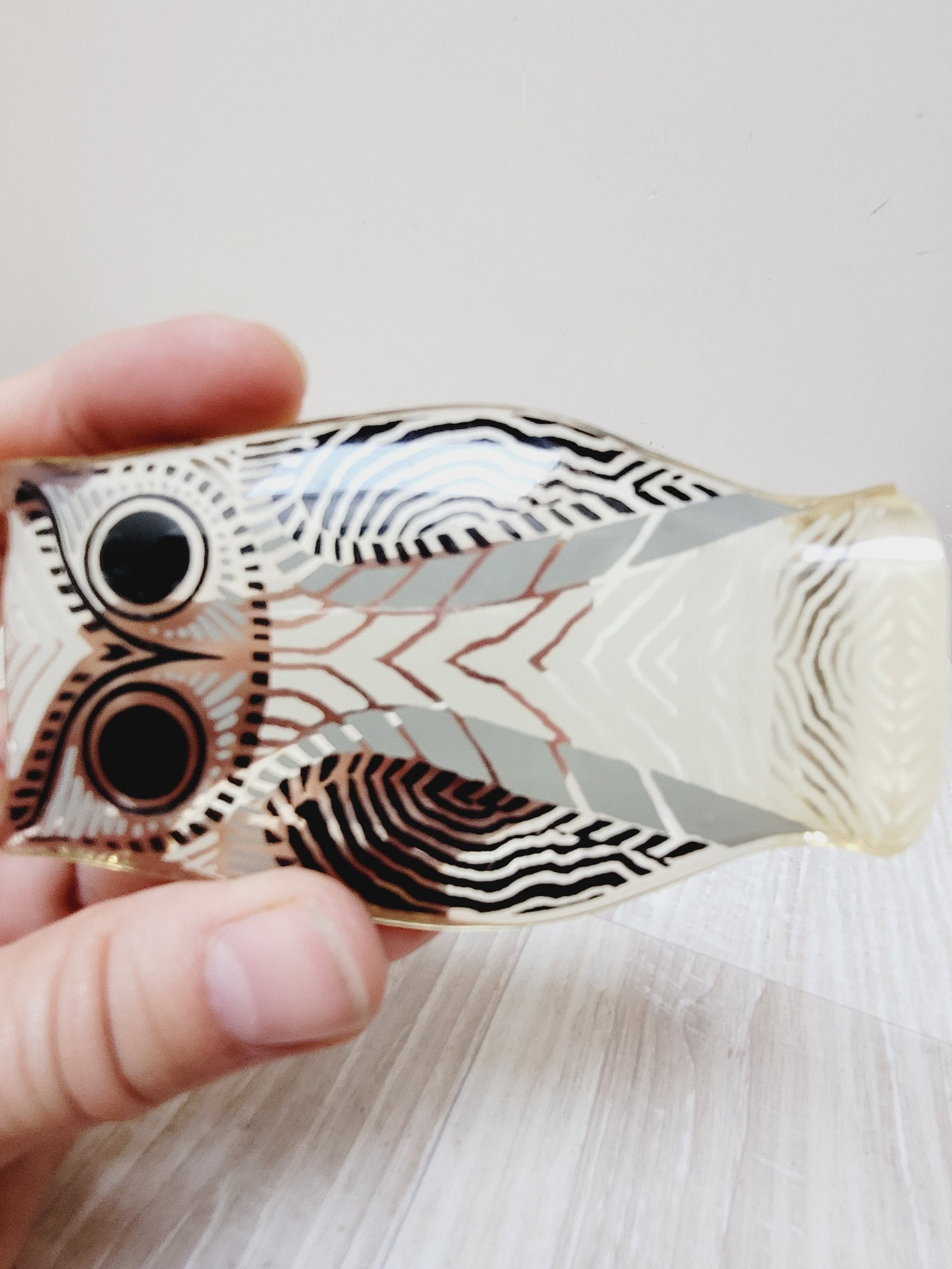 アブラハム パラトニック ブラジル オプアート ルーサイト フクロウ