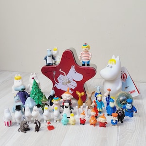 Choisissez Figurine Moomin, Snork Moominmamma Snufkin Hattifatteners Figurine Moominroll Kawaii Kid Toy Film en plastique fabriqué en Italie Carte puzzle
