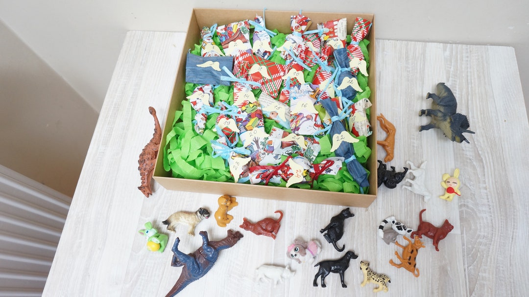Animal Advent Calendar for 12 or 24 Days With Random Mini Etsy