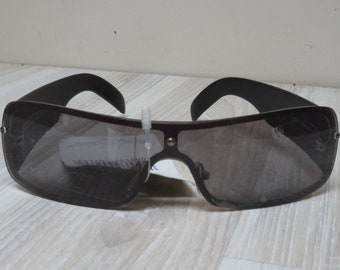 Solstar safety glasses Sunglasses eyewear sun eye Retro Vintage by made in Austria girl woman unisex men Europe teenager nos deadstock black