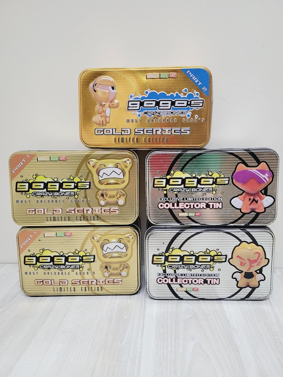 Choose Crazy Bones Gogos Figurine Set in Gold Series or Collector