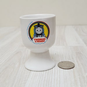 Thomas The Tank Engine & Friends Egg Cup, porcelain holder ceramic stoneware Easter gift cartoon character tv show film birthday Gullane Ltd