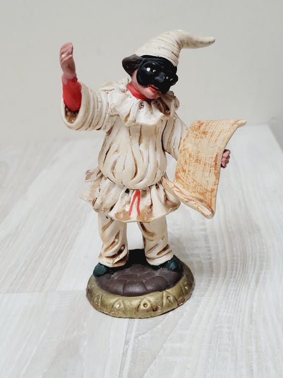 ナポリのプルチネッラ人形、ナポリのマスク、イタリア製の手作りの