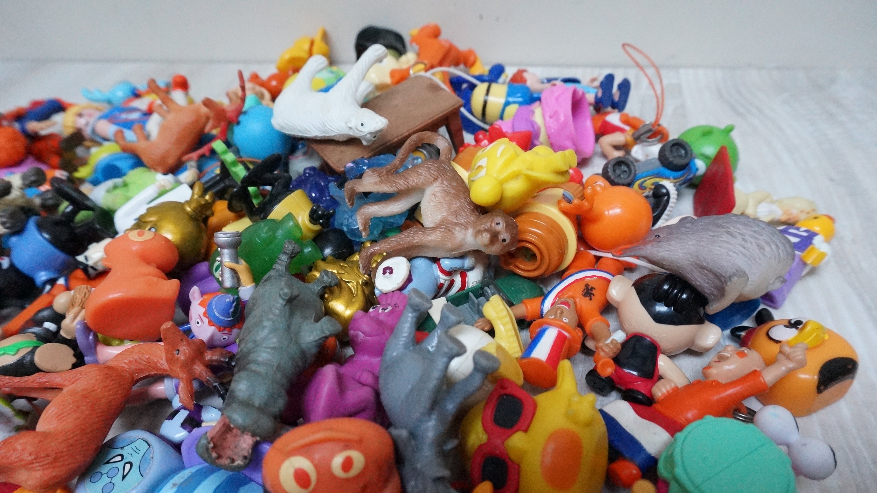 Lot of Random Mini Figurines, Animal Human Monster, Kinder Surprise ...