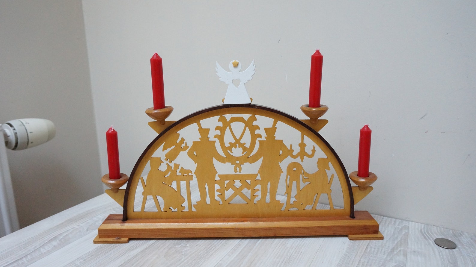 Schwibbogen, a German Christmas Light Arch from the Erzgebirge