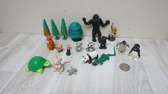 rubber animal figurines