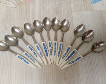 6 Pezzi/set Posate Cucchiaio Vintage Da Dessert, Cucchiaino Da Caffe Intagliato In Metallo Vintage Cucchiaino Da Frutta Per Cucina Sala Da Pranzo B 94222970