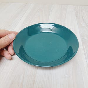 Arabia Finland TEEMA Saucer, Vintage Petrol Green/ Blue Kaj Frank