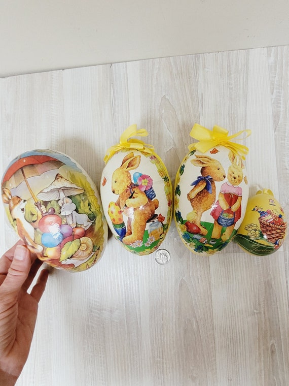Gatuida Scatola Uova Di Pasqua Uova Riempibili Barattoli Di Caramelle Con Coperchi Contenitore Per Caramelle Contenitore Per Dolci Scatola Di Caramelle Con Coperchio Scatole Di Caramelle