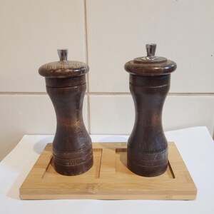 フランス製 MARLUX 木製ソルト＆ペッパーミルグラインダーセット