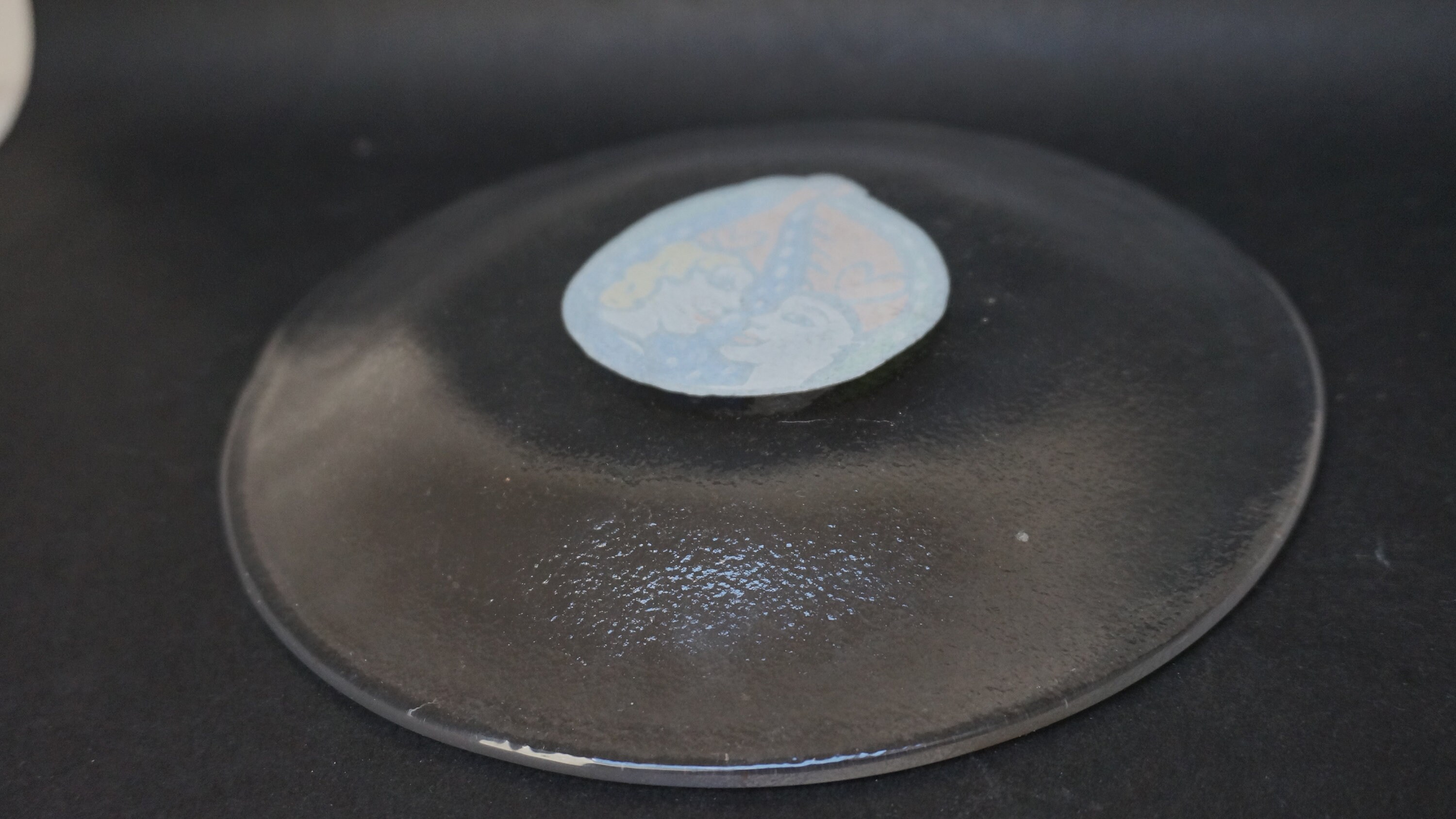 Ulrica Hydman - Vallien Art Glass Plate, Kosta Boda Clear