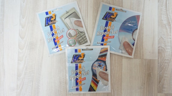 10 packs of K3 polish CD DVD watch cell console plastic faces Scratch repair for display cleaning cloth cleaner German by Kratzer-Entferner