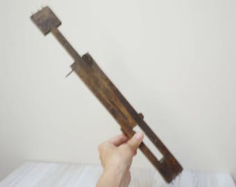 Antique Weaving Temple yarn swift niddy noddy tool skein making Wooden Vintage folk rustic natural primitive made in Europe Lithuania 1800s