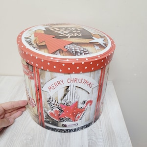 Duża włoska puszka na ciasto panettone, puszka świąteczna wyprodukowana we Włoszech, metalowe pudełko na prezenty do przechowywania ciasteczek, pojemnik kuchenny, dekoracja domu
