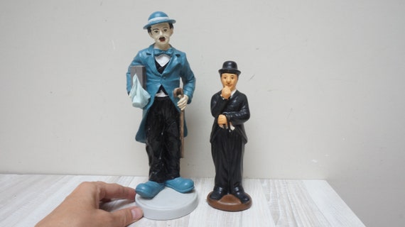 Instrument oversættelse brugerdefinerede Charlie Chaplin Figur 2er Set Schauspieler Statuette Skulptur - Etsy.de