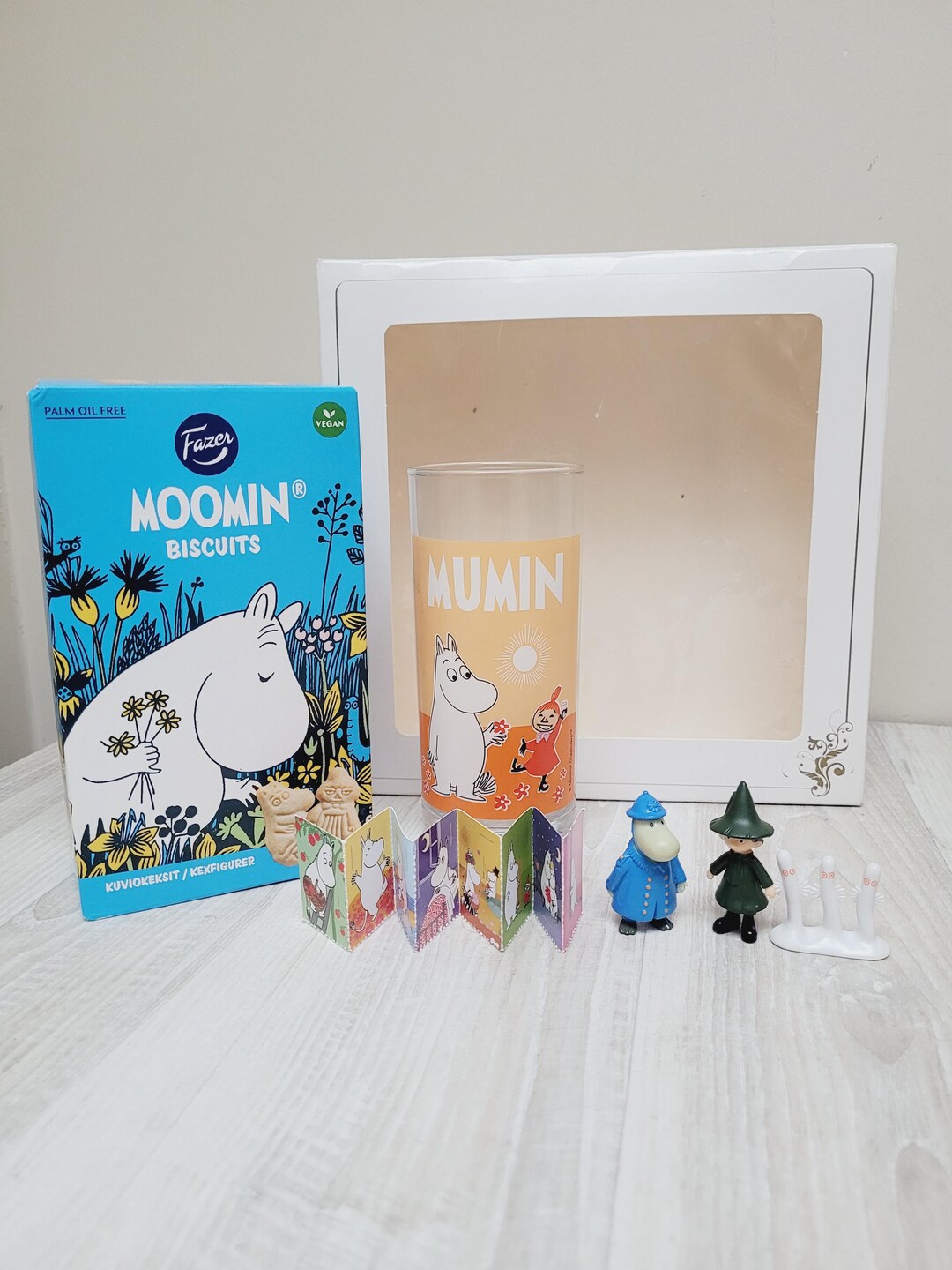 Moomin Gift Basket – Biscuit Box & Figurine Set – Scandinavian Gift ...