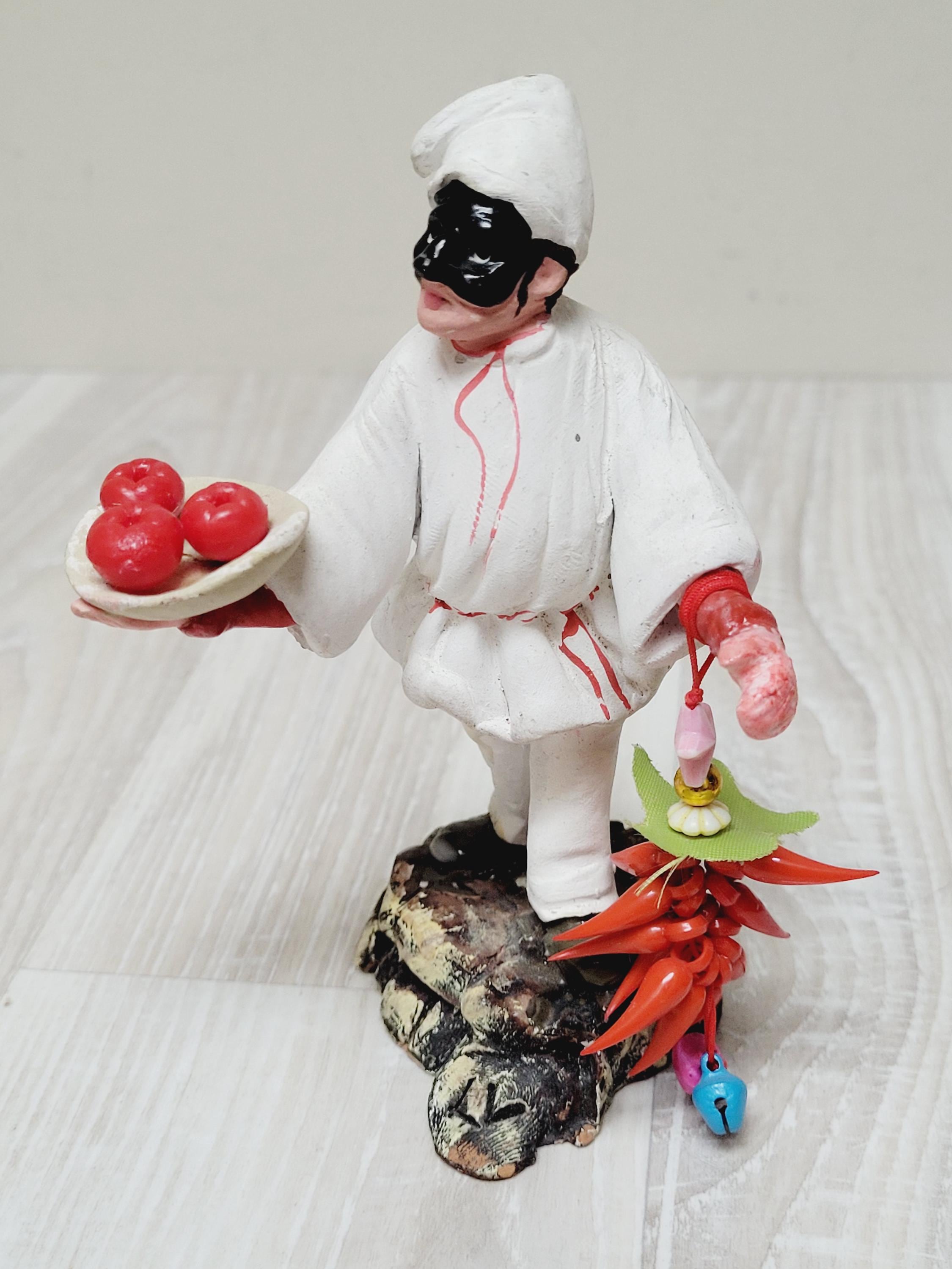 Choose Neapolitan Pulcinella Figurine, Naples Mask, Ceramic