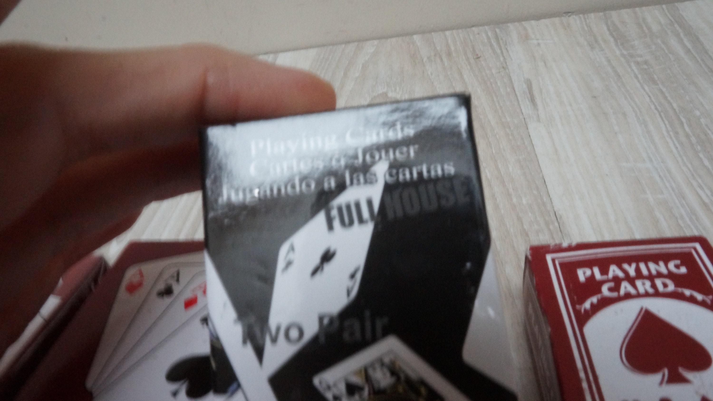 Lot of 4 Mini Full Deck Playing Card Set, Vintage Miniature