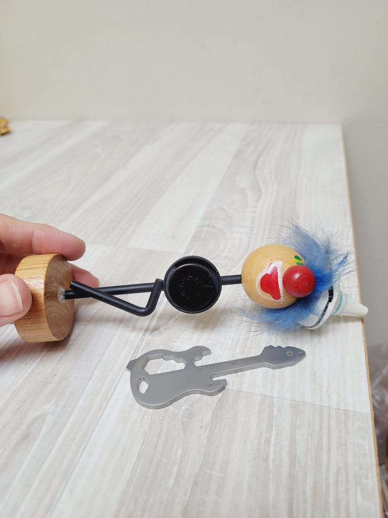 Guitar Beer Bottle Cap Opener Clown by Ideal, Vintage 1960s Collectible ...