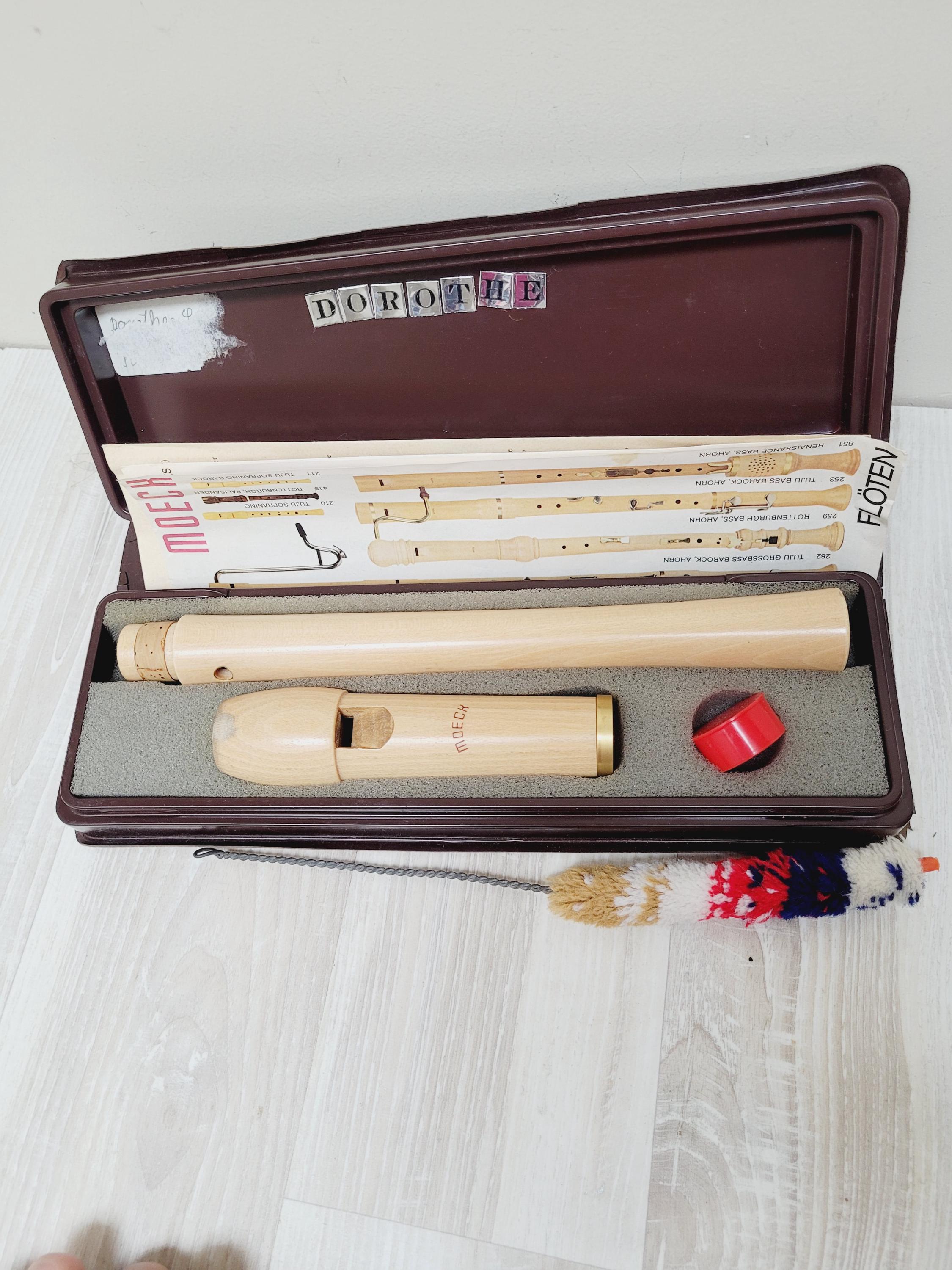 Moeck Wooden Recorder Flute, Tuju Soprano 223 Barock Maple