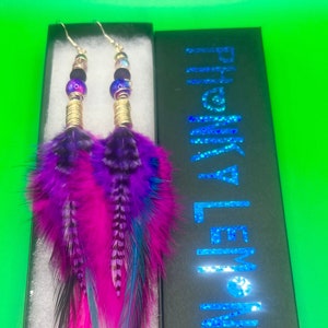 Phunky Electric Feather Earrings
