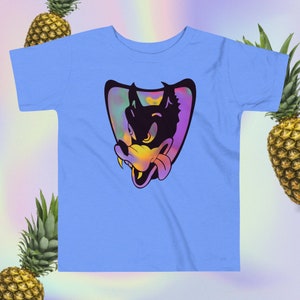 Jerry Garcia Wolf Toddler Unisex Short Sleeve Tee 100% cotton
