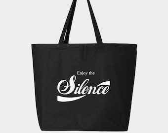 Profitez du sac fourre-tout en toile Silence // depeche mode inspiré des sacs gothiques 80s 90s musique dark wave new wave