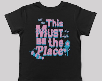 This Must be the place kids tee// Talking Heads fans inspired music short sleeve t shirt unisex spring kids cool goth kids