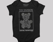 goth baby clothes Toy Division baby Bodysuit Joy Division onesie 80s
