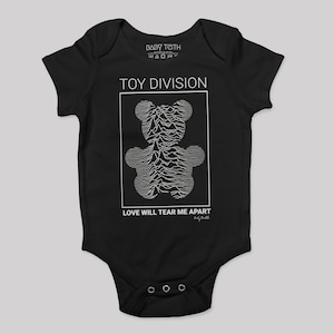 Goth Baby Clothes Toy Division Baby Bodysuit / 80s Music / Post Punk / Baby Teith